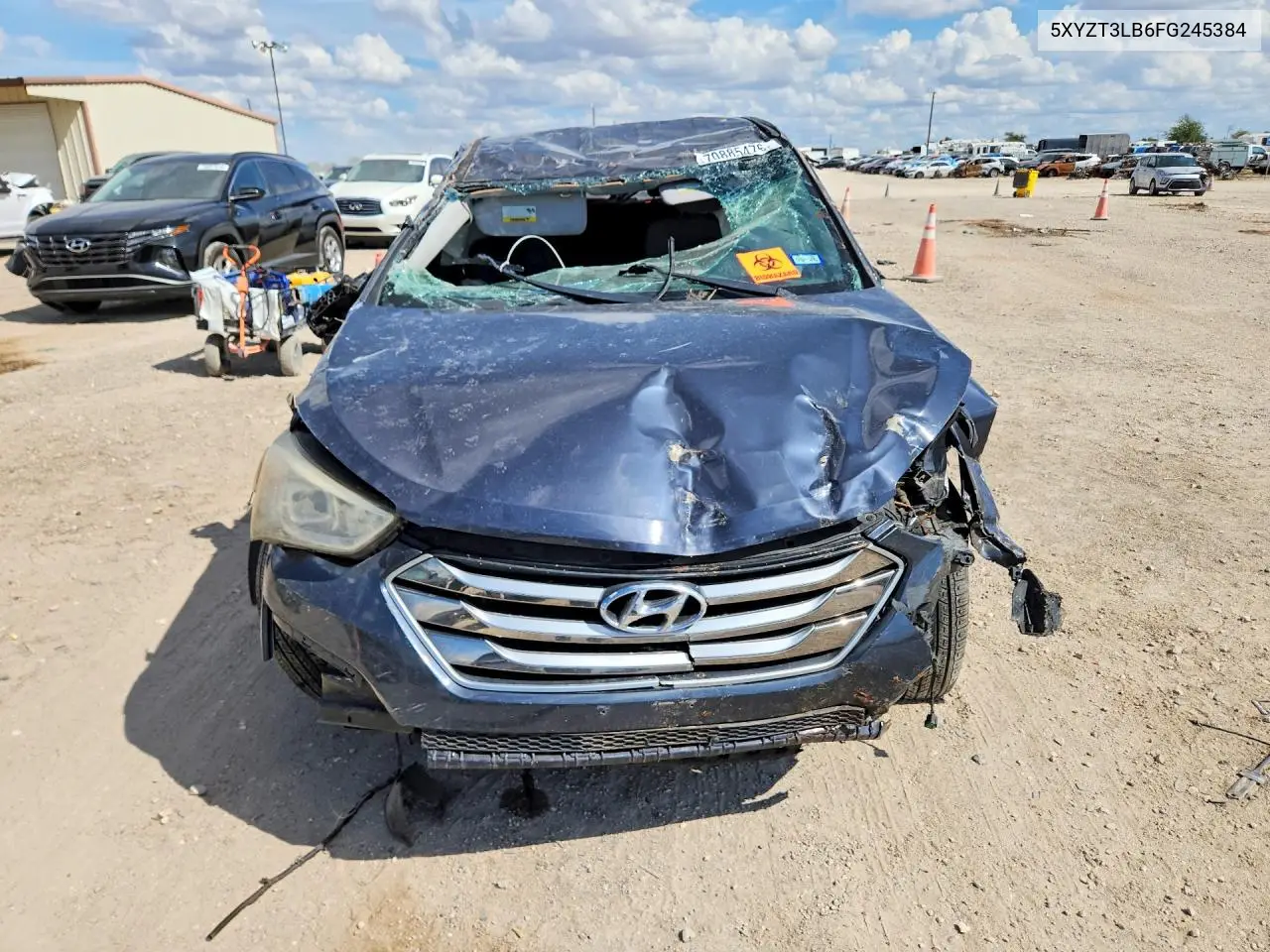 2015 HYUNDAI SANTA FE VIN 5XYZT3LB6FG245384 — фото 5