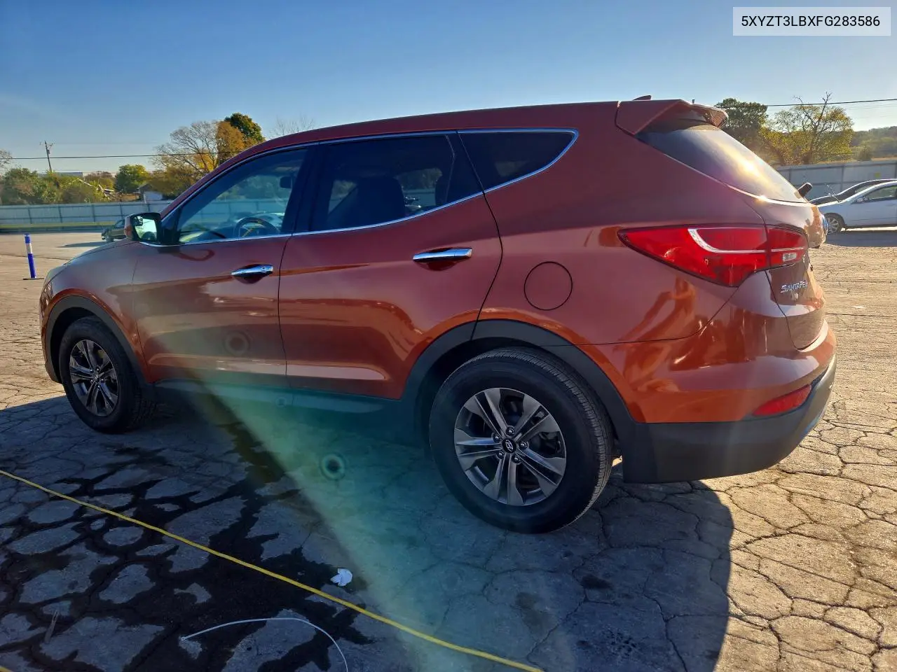 2015 HYUNDAI SANTA FE VIN 5XYZT3LBXFG283586 — фото 2