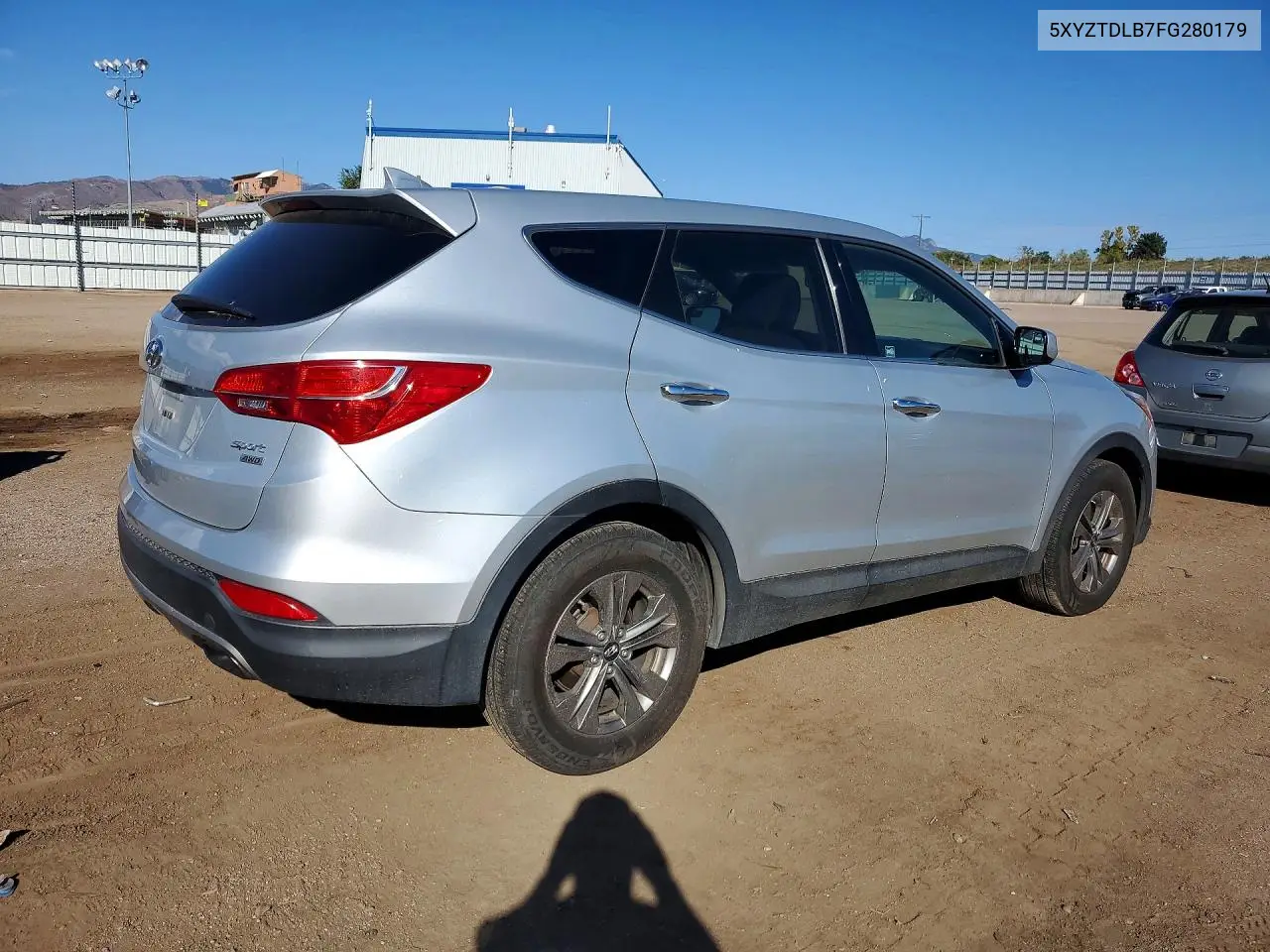 2015 HYUNDAI SANTA FE VIN 5XYZTDLB7FG280179 — фото 3
