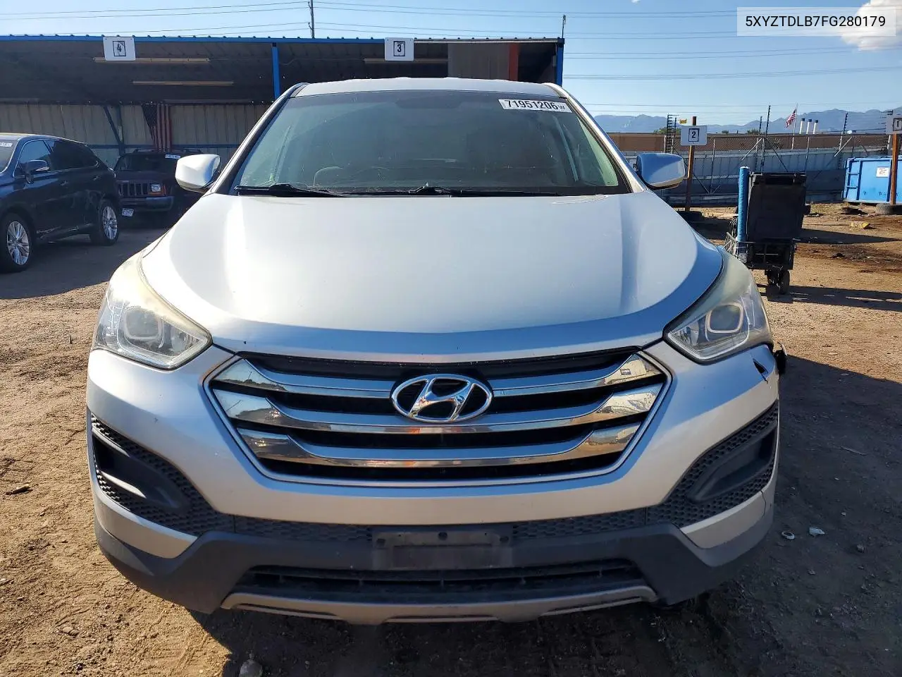 2015 HYUNDAI SANTA FE VIN 5XYZTDLB7FG280179 — фото 5