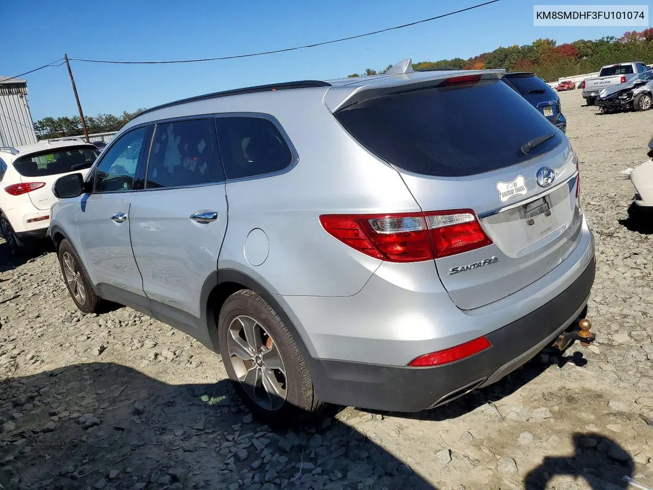 2015 HYUNDAI SANTA FE VIN KM8SMDHF3FU101074 — фото 2
