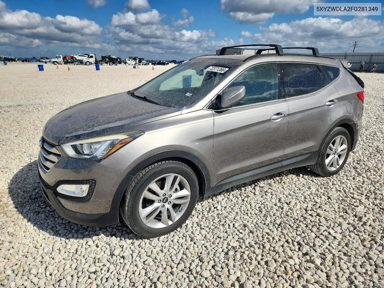 HYUNDAI SANTA FE 2015, VIN 5XYZWDLA2FG281349