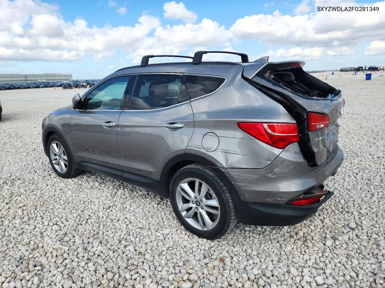 2015 HYUNDAI SANTA FE VIN 5XYZWDLA2FG281349 — фото 2