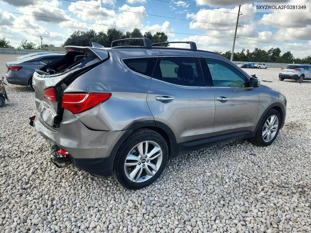 2015 HYUNDAI SANTA FE VIN 5XYZWDLA2FG281349 — фото 3