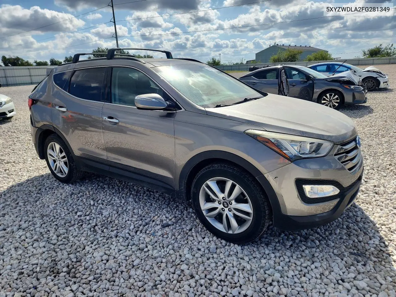 2015 HYUNDAI SANTA FE VIN 5XYZWDLA2FG281349 — фото 4