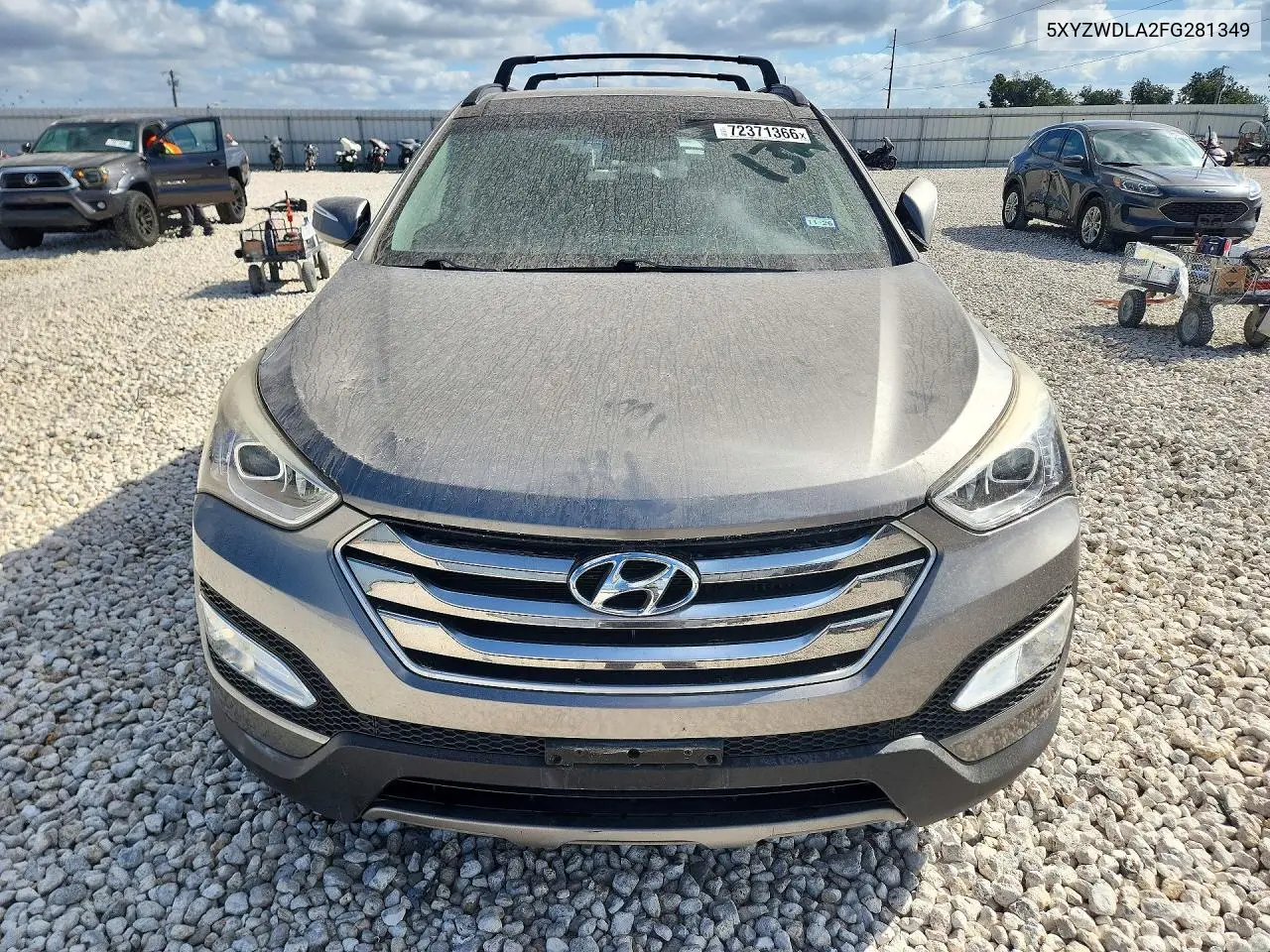 2015 HYUNDAI SANTA FE VIN 5XYZWDLA2FG281349 — фото 5