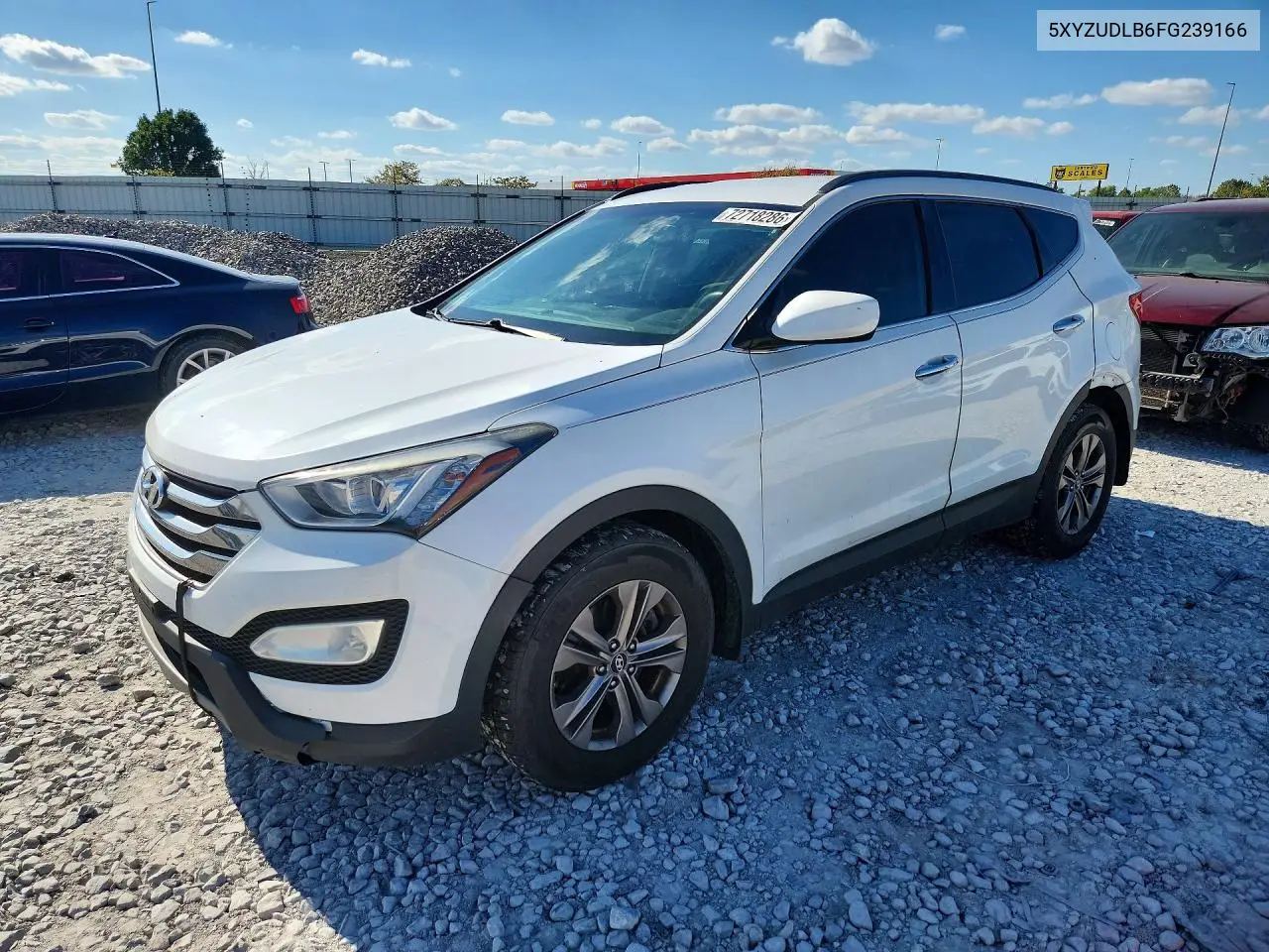 HYUNDAI SANTA FE 2015, VIN 5XYZUDLB6FG239166