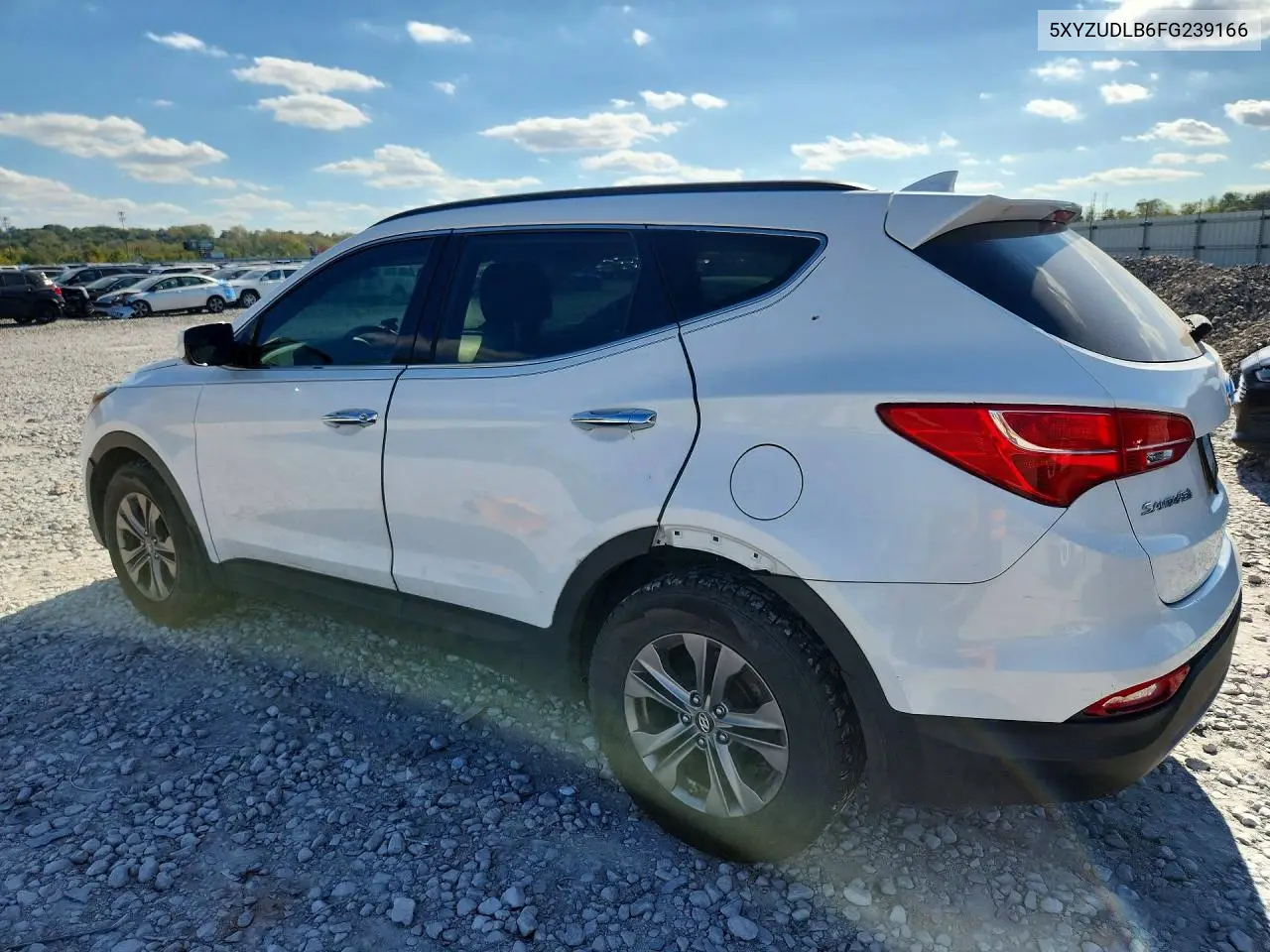 2015 HYUNDAI SANTA FE VIN 5XYZUDLB6FG239166 — фото 2