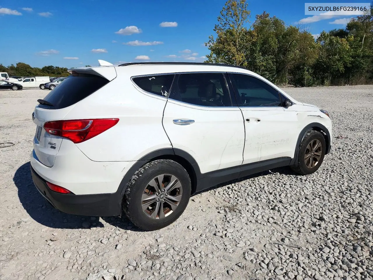 2015 HYUNDAI SANTA FE VIN 5XYZUDLB6FG239166 — фото 3