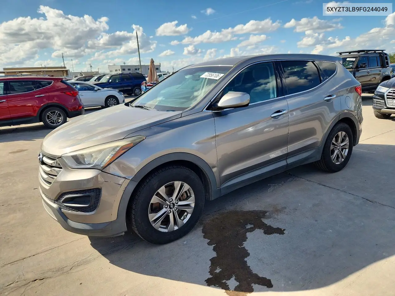 HYUNDAI SANTA FE 2015, VIN 5XYZT3LB9FG244049