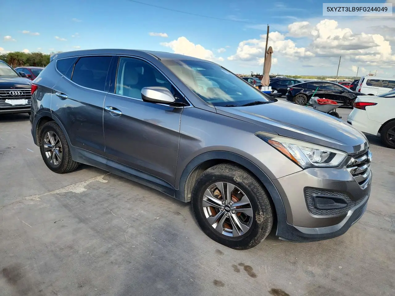 2015 HYUNDAI SANTA FE VIN 5XYZT3LB9FG244049 — фото 4