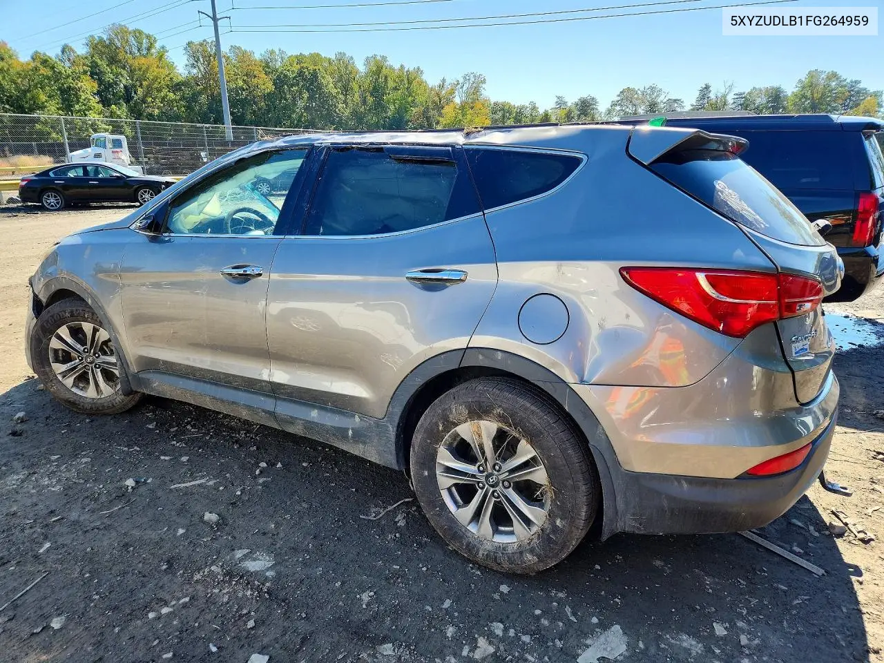 2015 HYUNDAI SANTA FE VIN 5XYZUDLB1FG264959 — фото 2