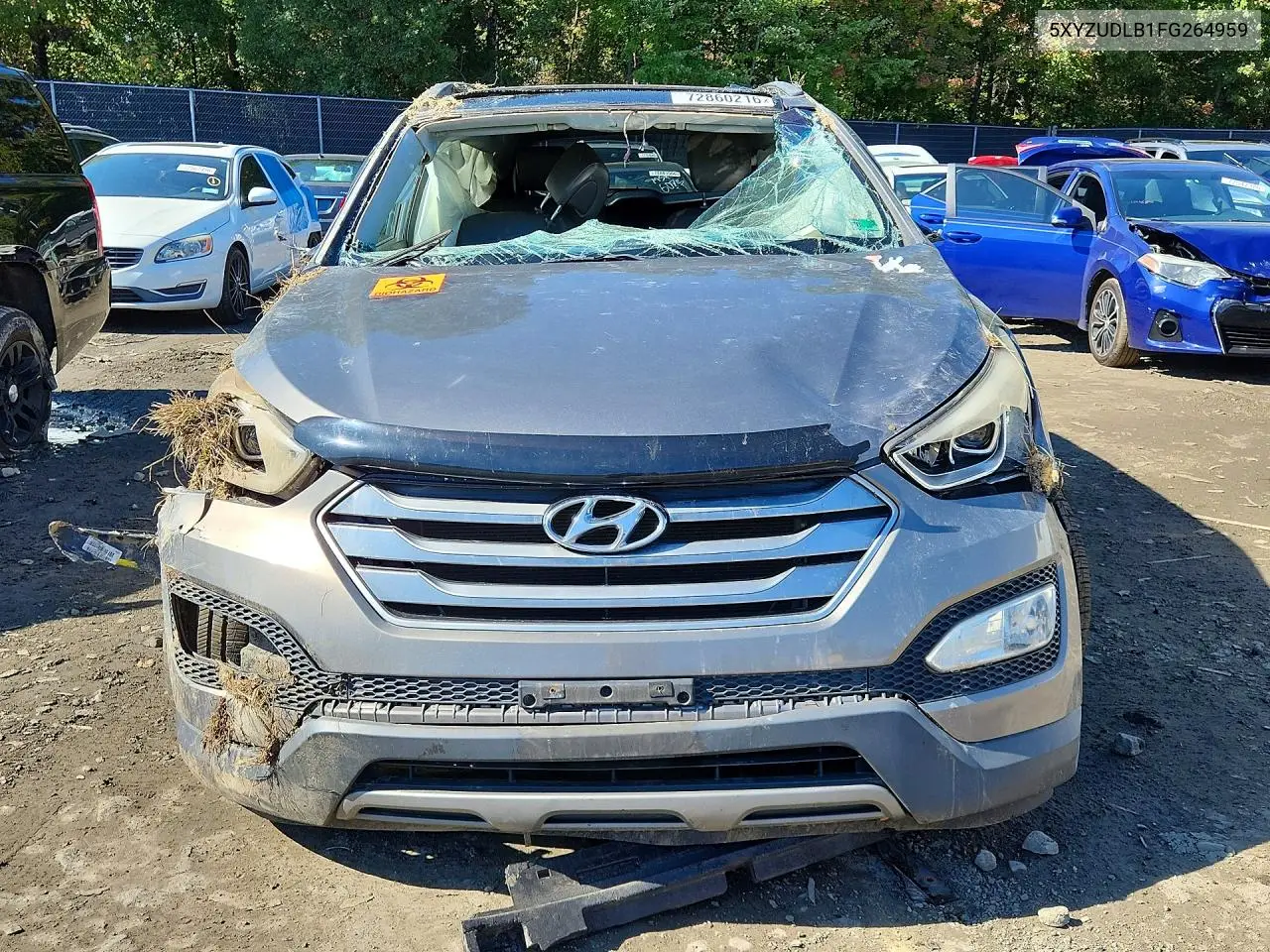 2015 HYUNDAI SANTA FE VIN 5XYZUDLB1FG264959 — фото 5