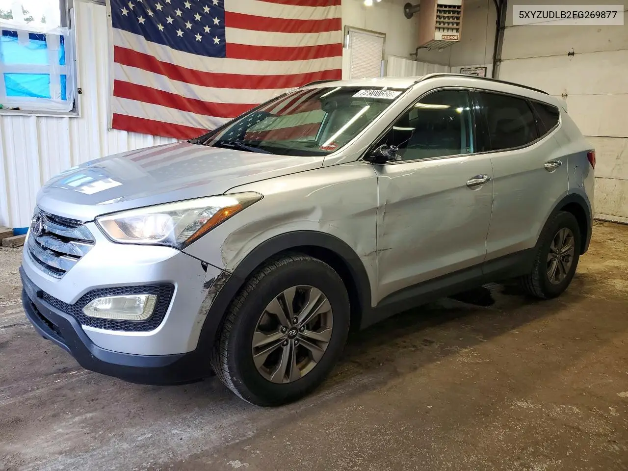 HYUNDAI SANTA FE 2015, VIN 5XYZUDLB2FG269877