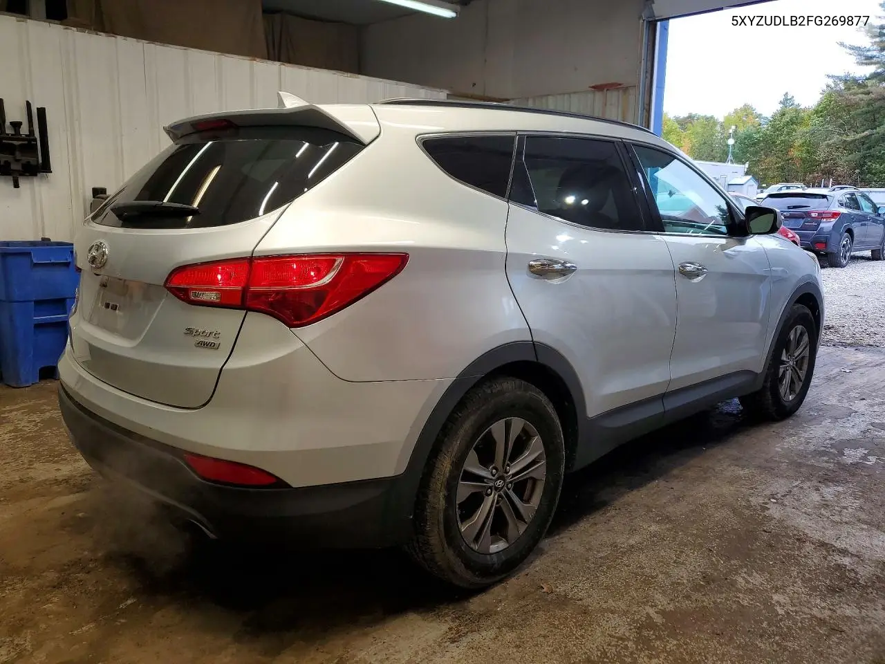 2015 HYUNDAI SANTA FE VIN 5XYZUDLB2FG269877 — фото 3