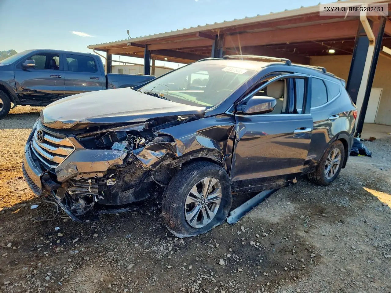 HYUNDAI SANTA FE 2015, VIN 5XYZU3LB8FG282451