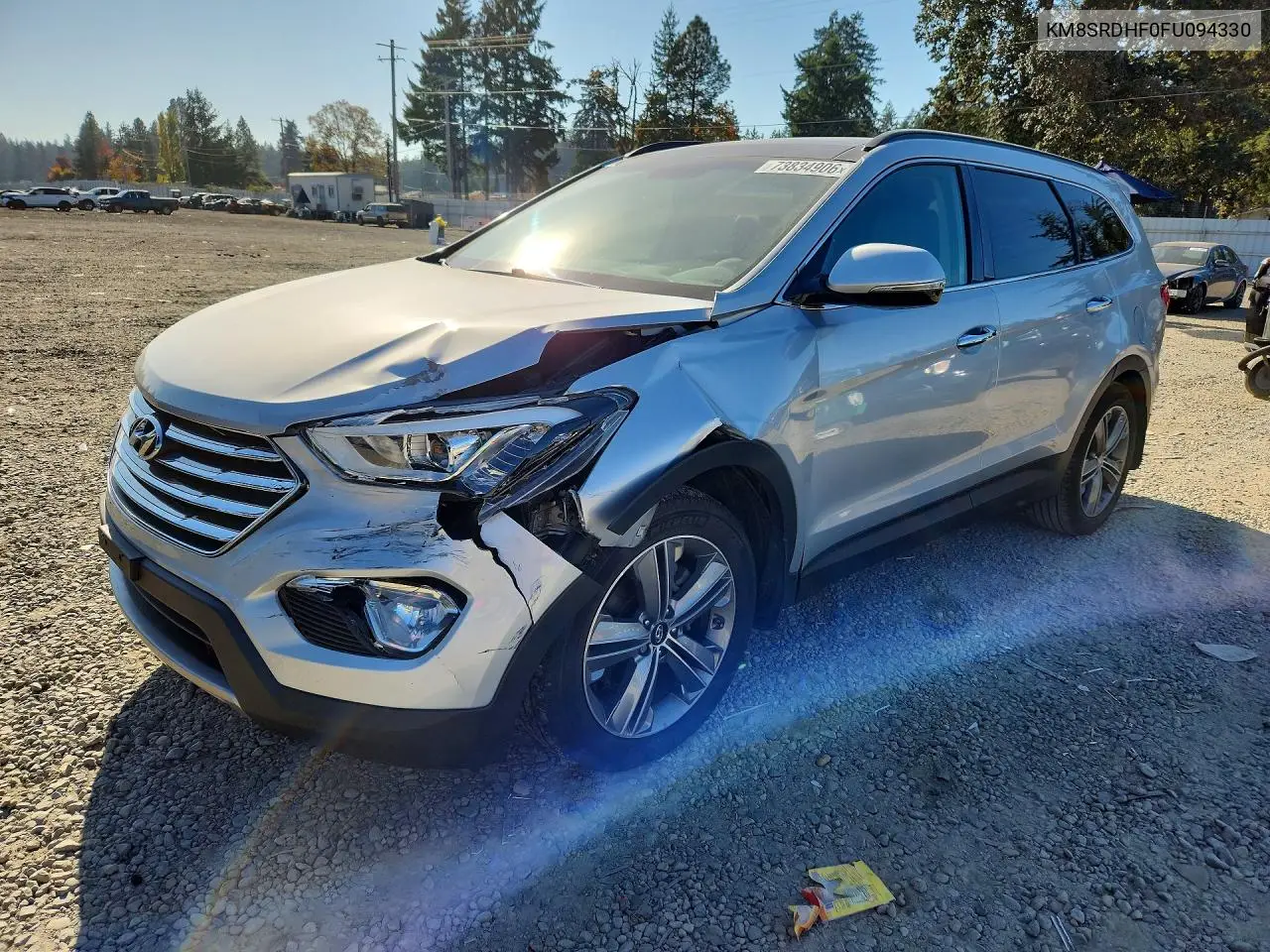 HYUNDAI SANTA FE 2015, VIN KM8SRDHF0FU094330