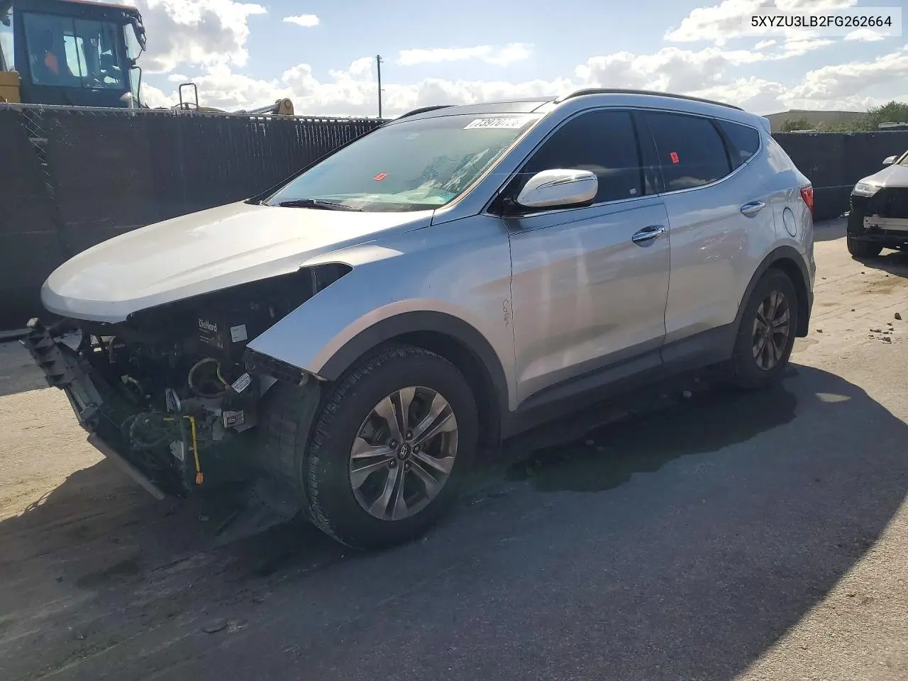 HYUNDAI SANTA FE 2015, VIN 5XYZU3LB2FG262664