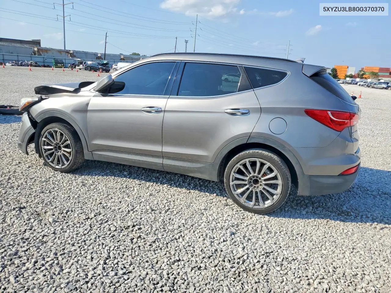 2016 HYUNDAI SANTA FE VIN 5XYZU3LB8GG370370 — фото 2