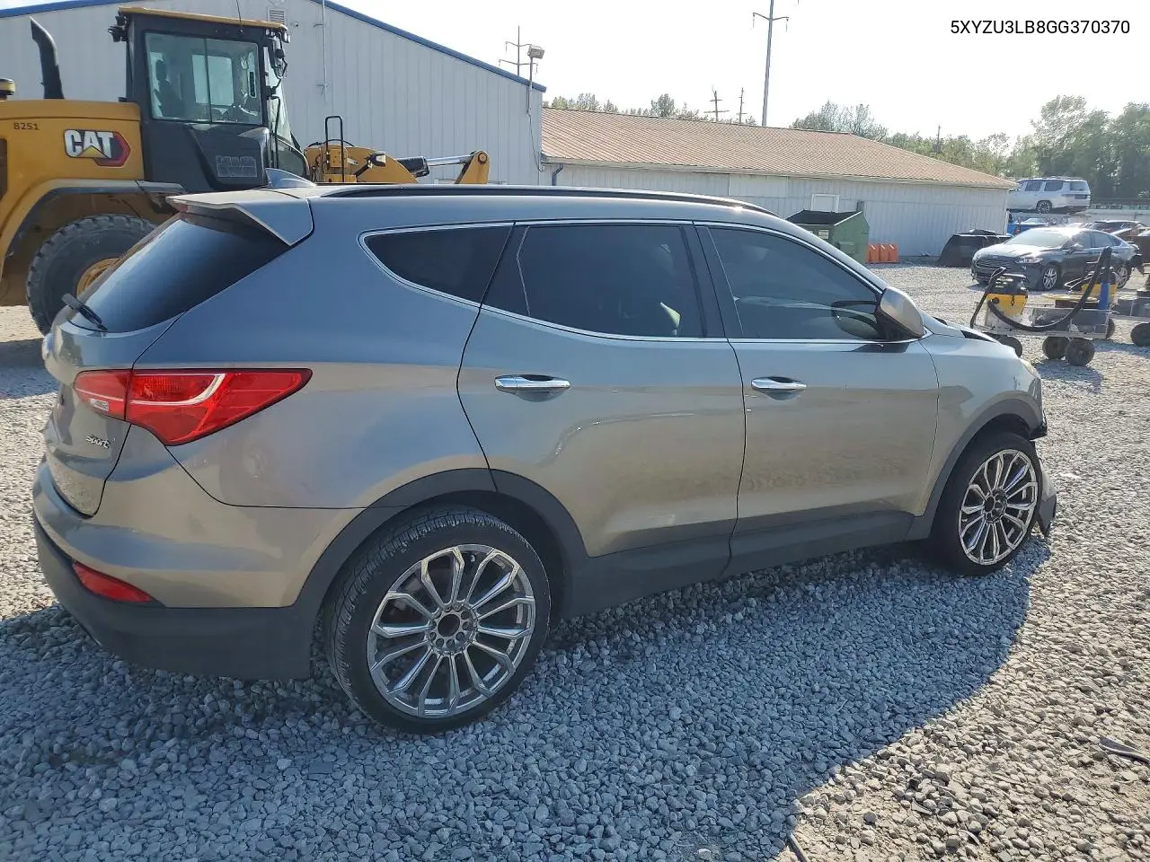 2016 HYUNDAI SANTA FE VIN 5XYZU3LB8GG370370 — фото 3
