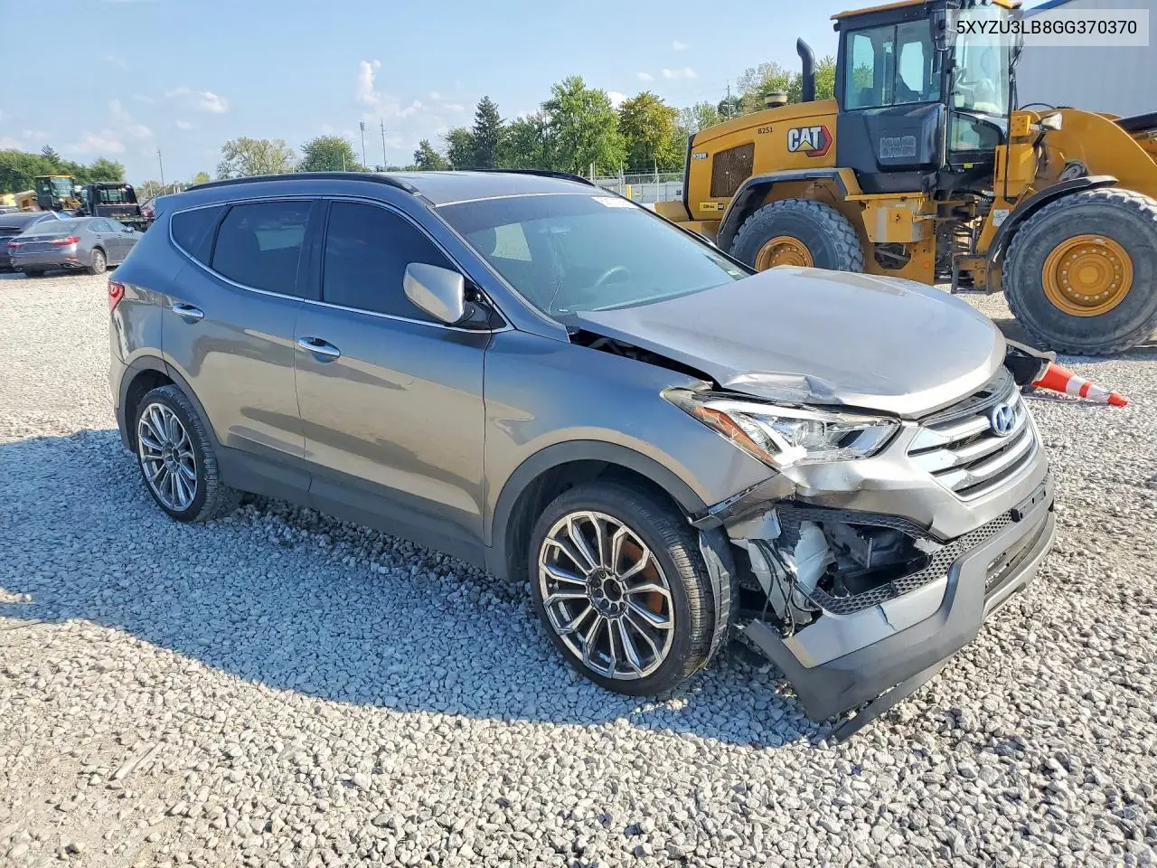 2016 HYUNDAI SANTA FE VIN 5XYZU3LB8GG370370 — фото 4