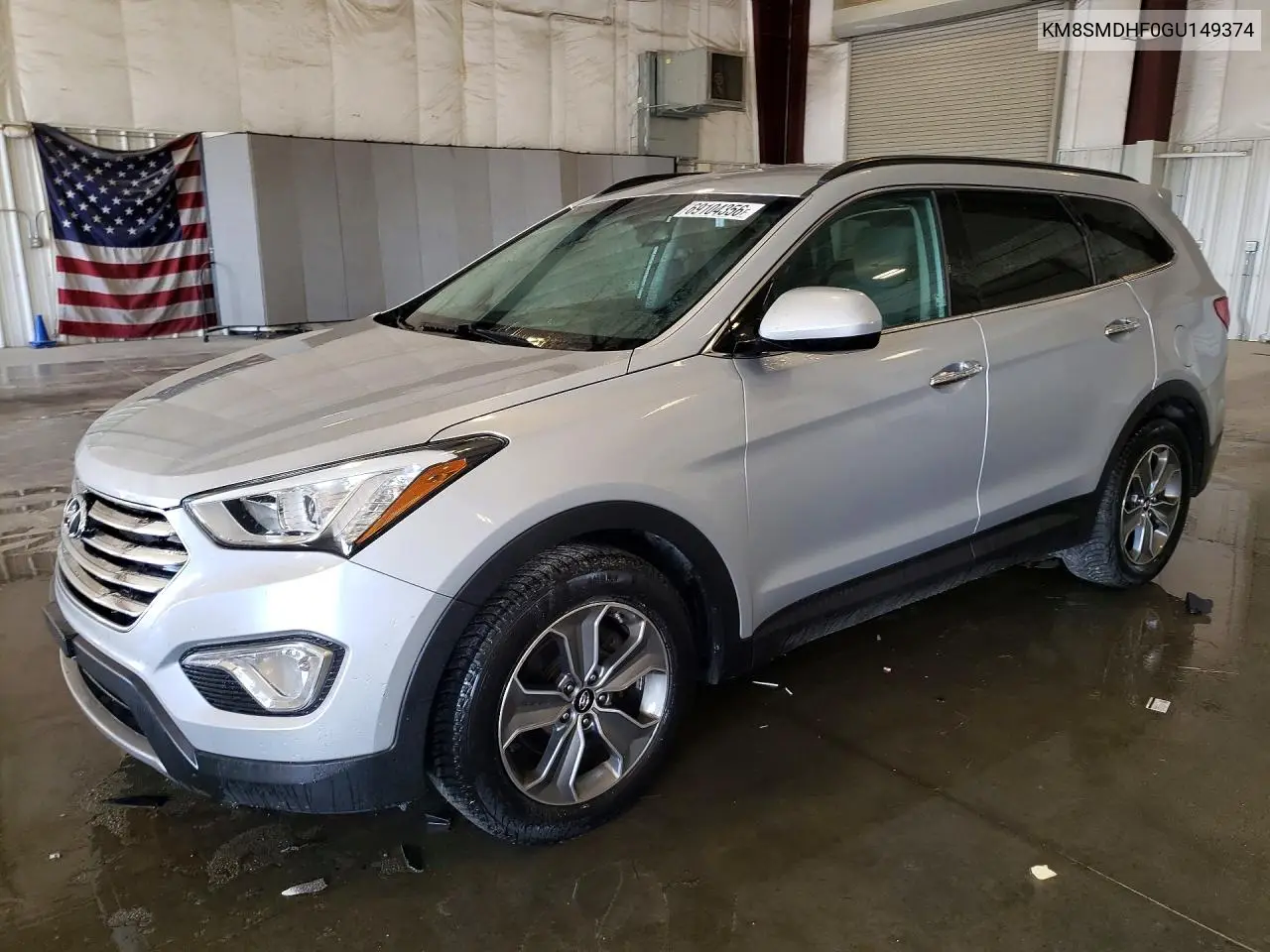 HYUNDAI SANTA FE 2016, VIN KM8SMDHF0GU149374