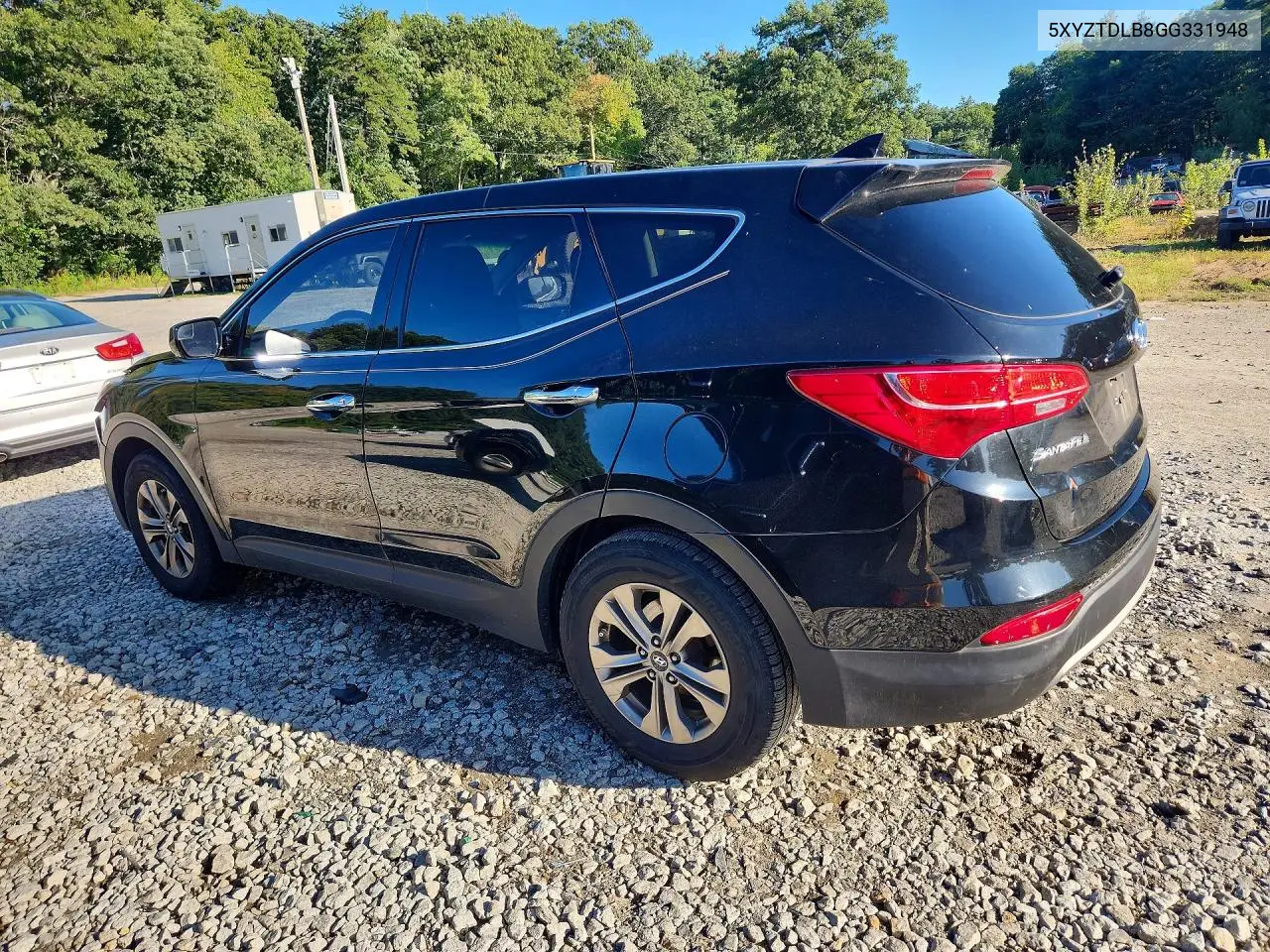 2016 HYUNDAI SANTA FE VIN 5XYZTDLB8GG331948 — фото 2