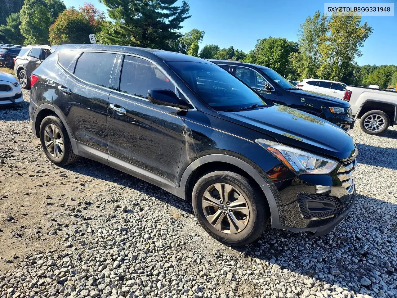 2016 HYUNDAI SANTA FE VIN 5XYZTDLB8GG331948 — фото 4