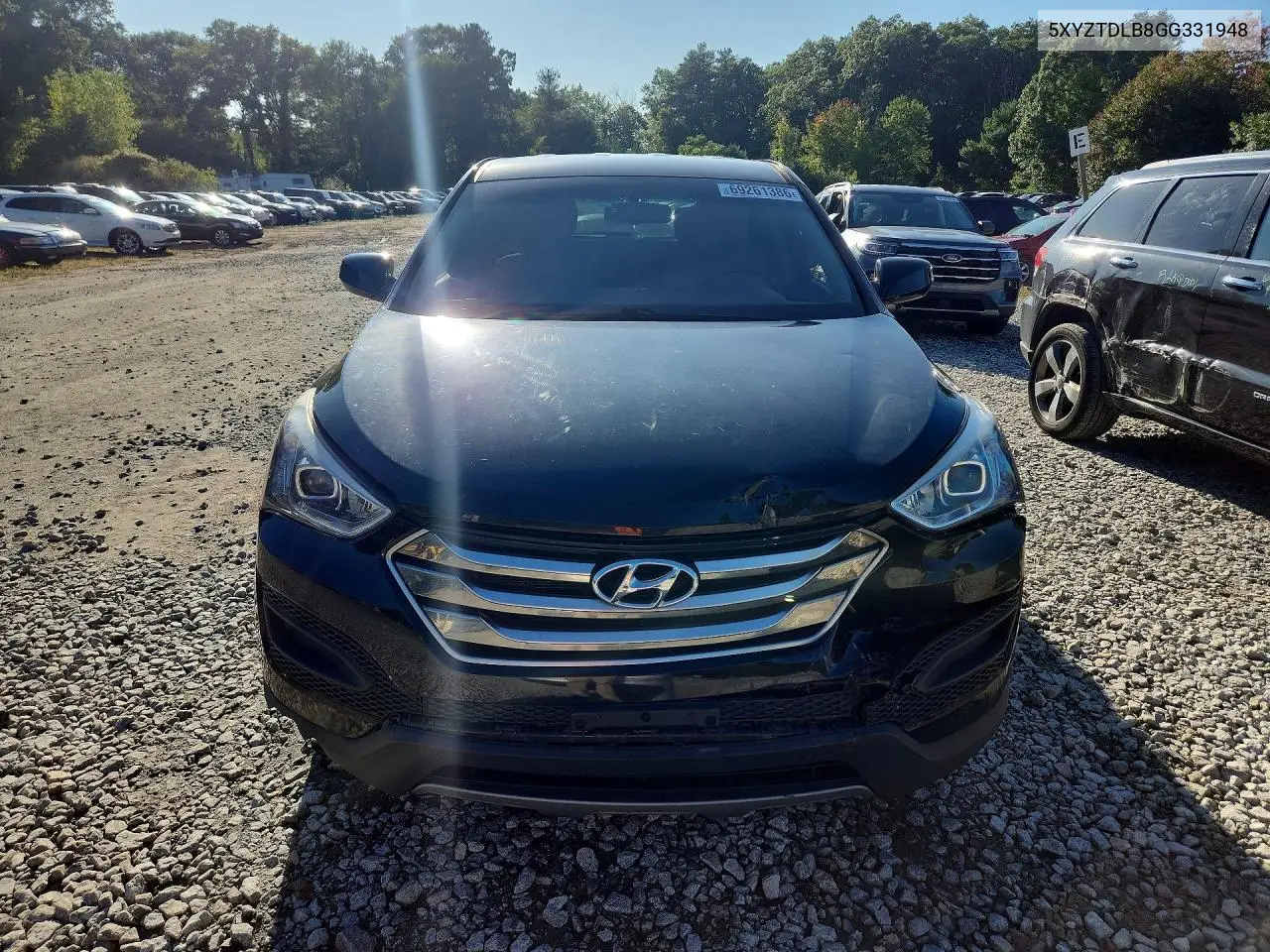 2016 HYUNDAI SANTA FE VIN 5XYZTDLB8GG331948 — фото 5