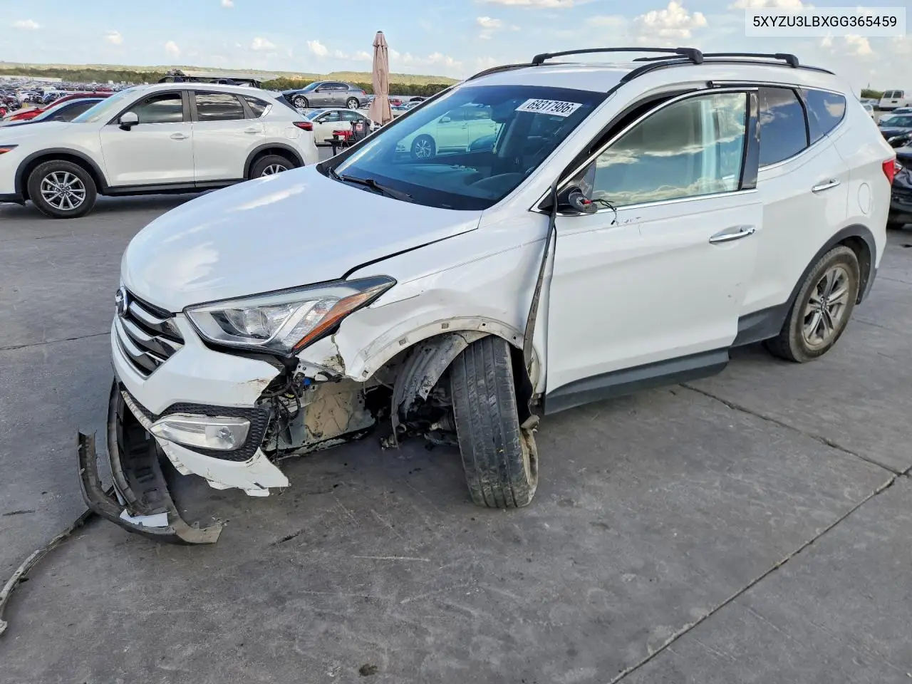 HYUNDAI SANTA FE 2016, VIN 5XYZU3LBXGG365459