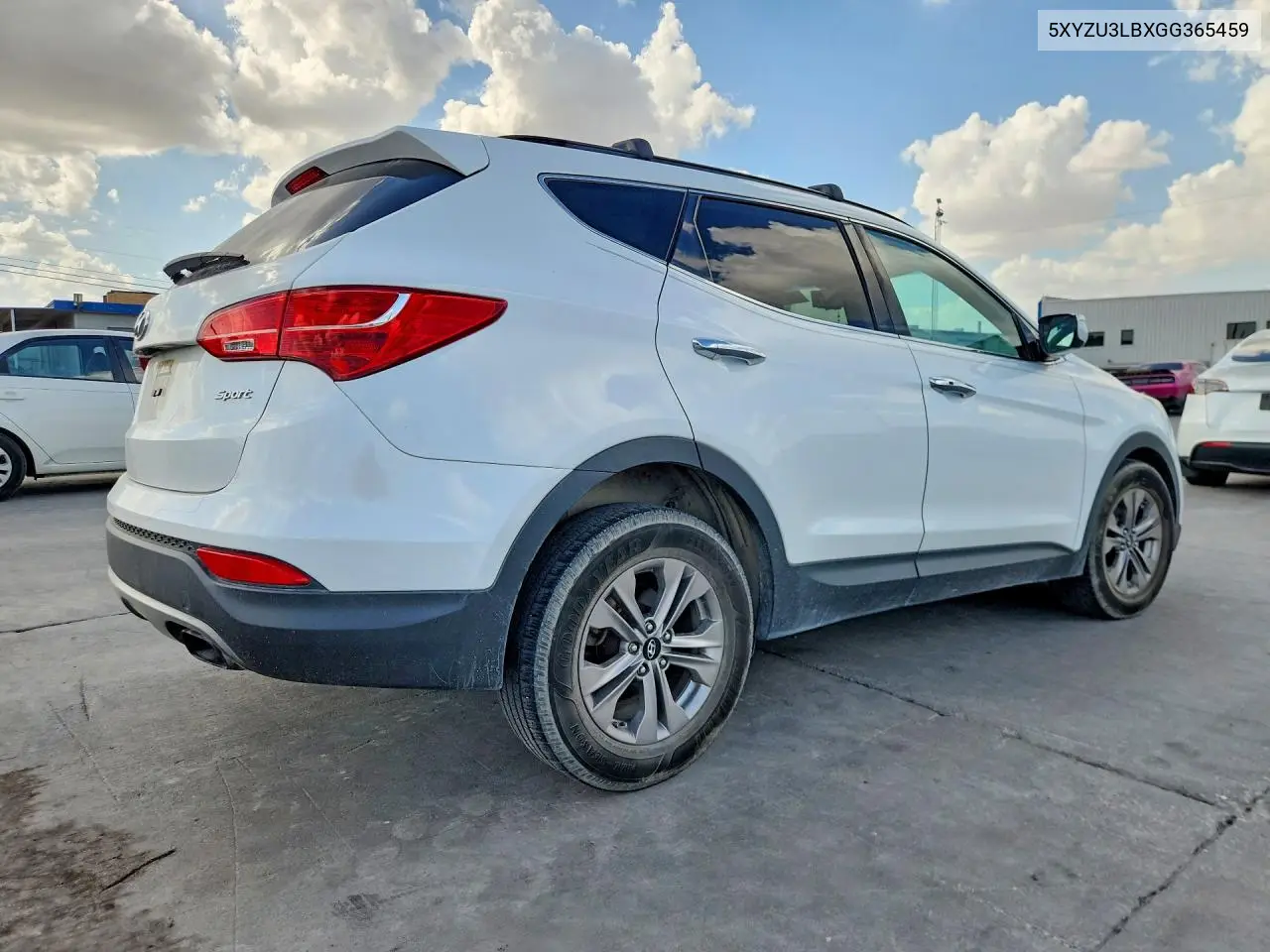 2016 HYUNDAI SANTA FE VIN 5XYZU3LBXGG365459 — фото 3