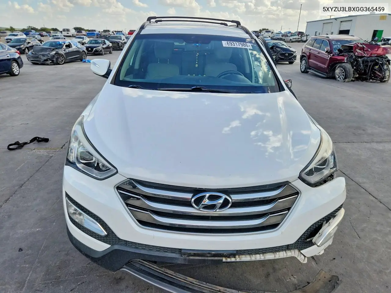 2016 HYUNDAI SANTA FE VIN 5XYZU3LBXGG365459 — фото 5