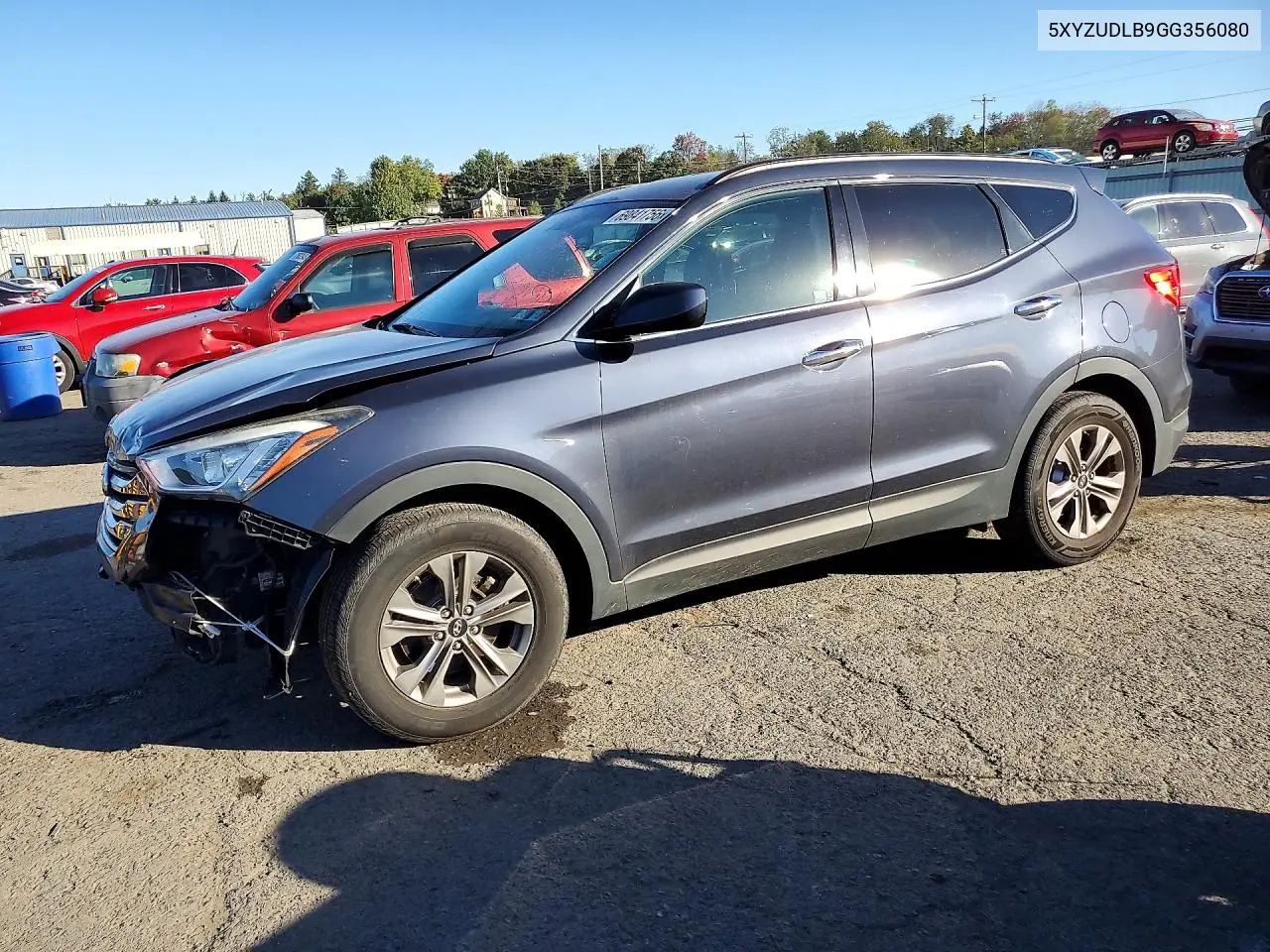 HYUNDAI SANTA FE 2016, VIN 5XYZUDLB9GG356080