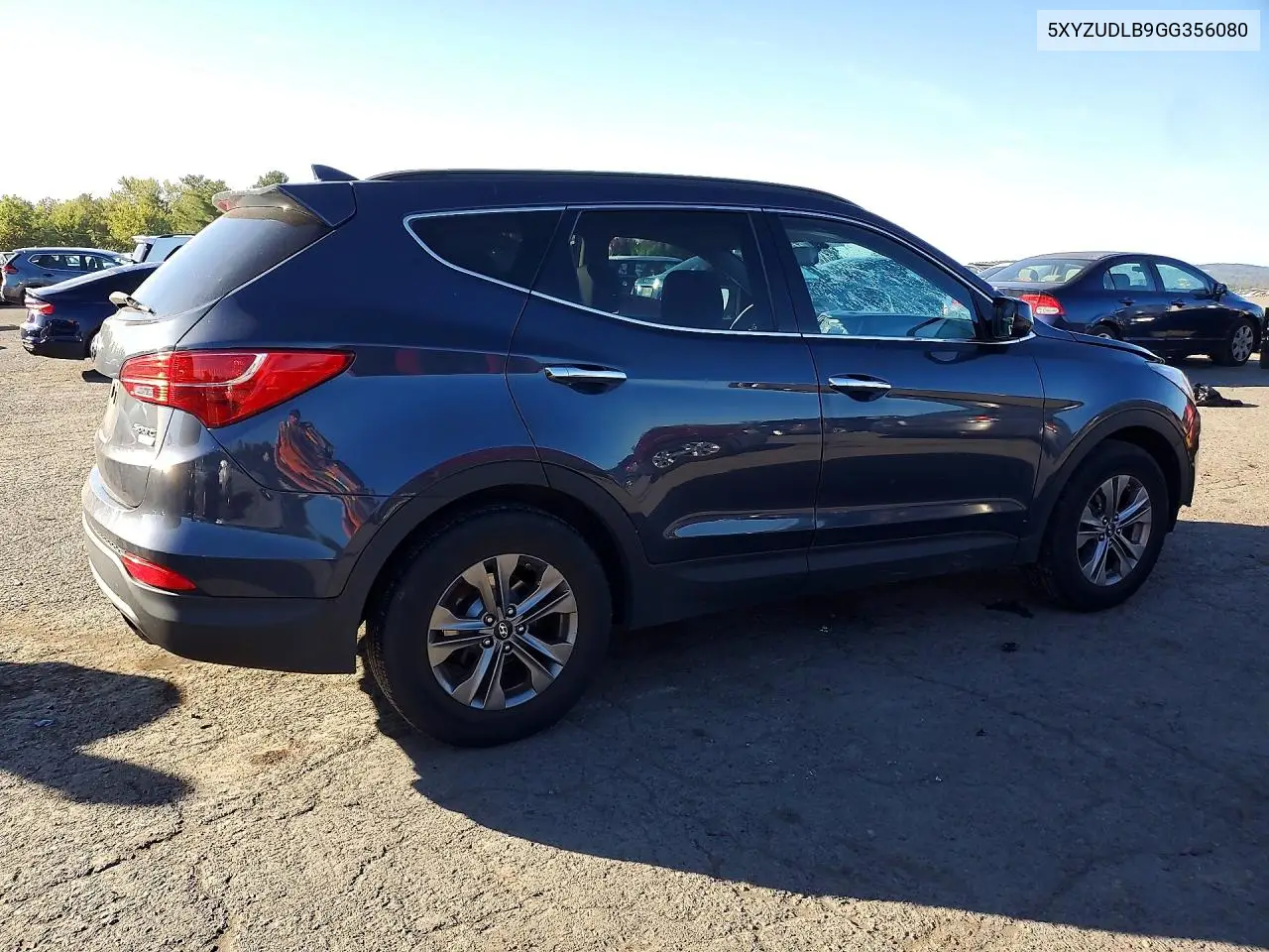 2016 HYUNDAI SANTA FE VIN 5XYZUDLB9GG356080 — фото 3