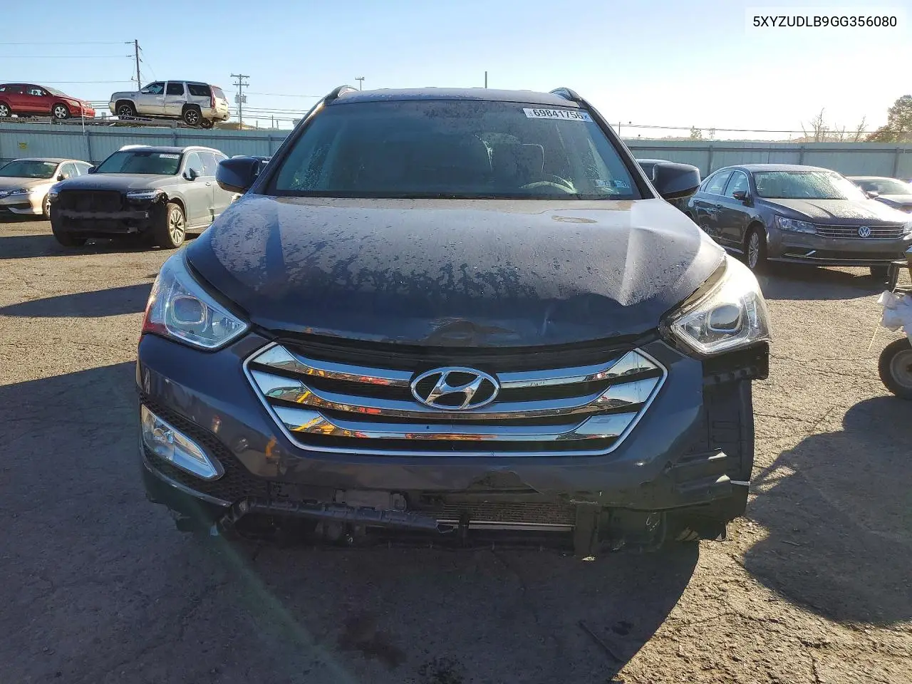2016 HYUNDAI SANTA FE VIN 5XYZUDLB9GG356080 — фото 5