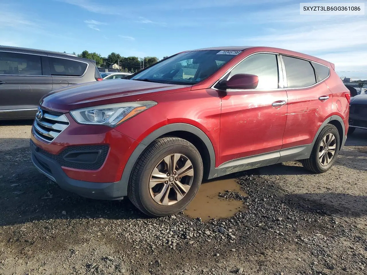 HYUNDAI SANTA FE 2016, VIN 5XYZT3LB6GG361086