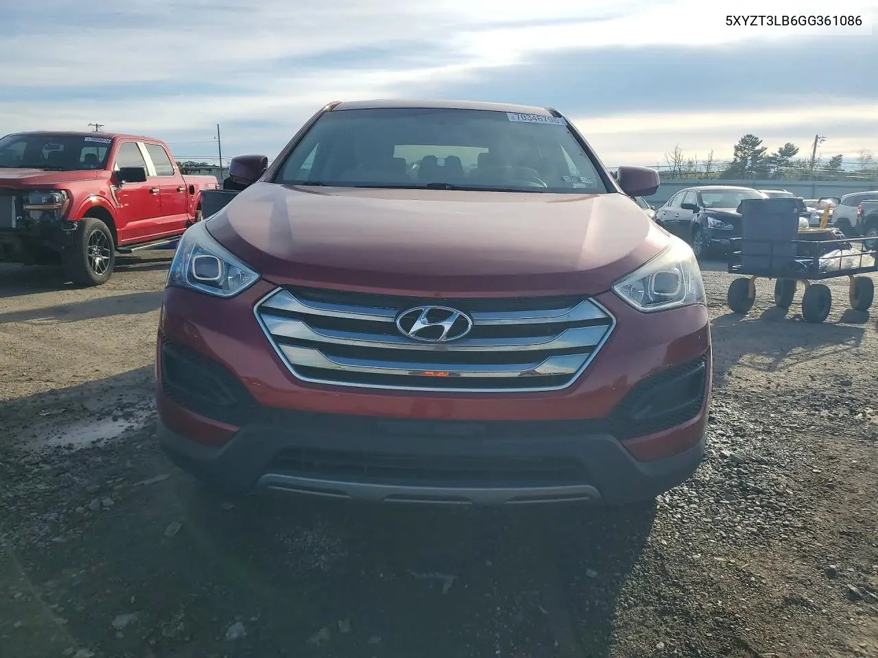 2016 HYUNDAI SANTA FE VIN 5XYZT3LB6GG361086 — фото 5