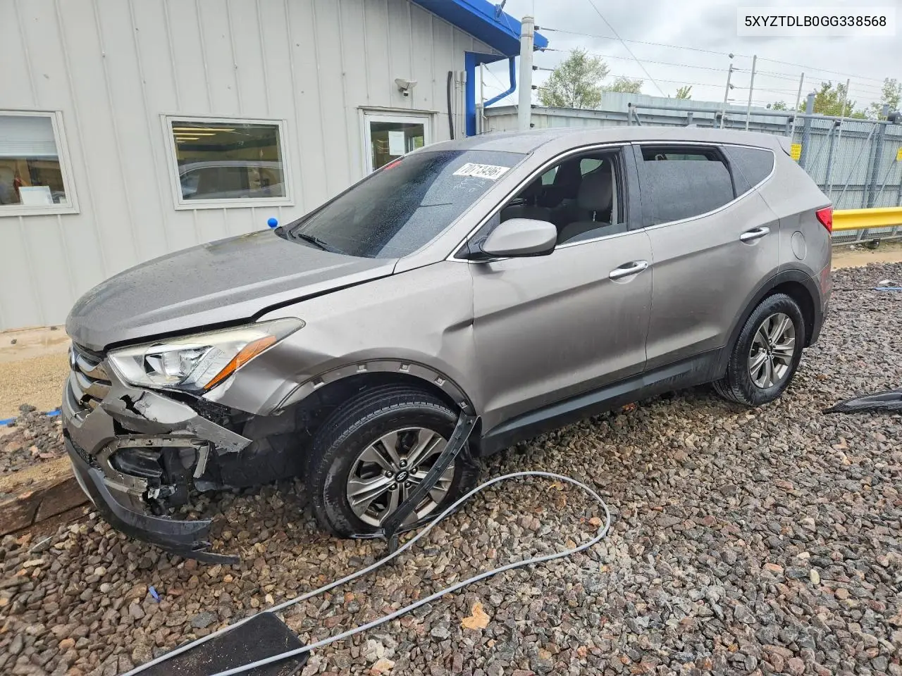 HYUNDAI SANTA FE 2016, VIN 5XYZTDLB0GG338568