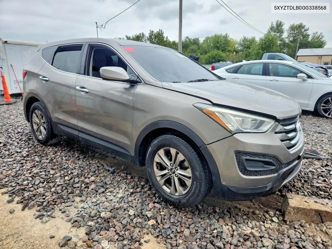 2016 HYUNDAI SANTA FE VIN 5XYZTDLB0GG338568 — фото 4