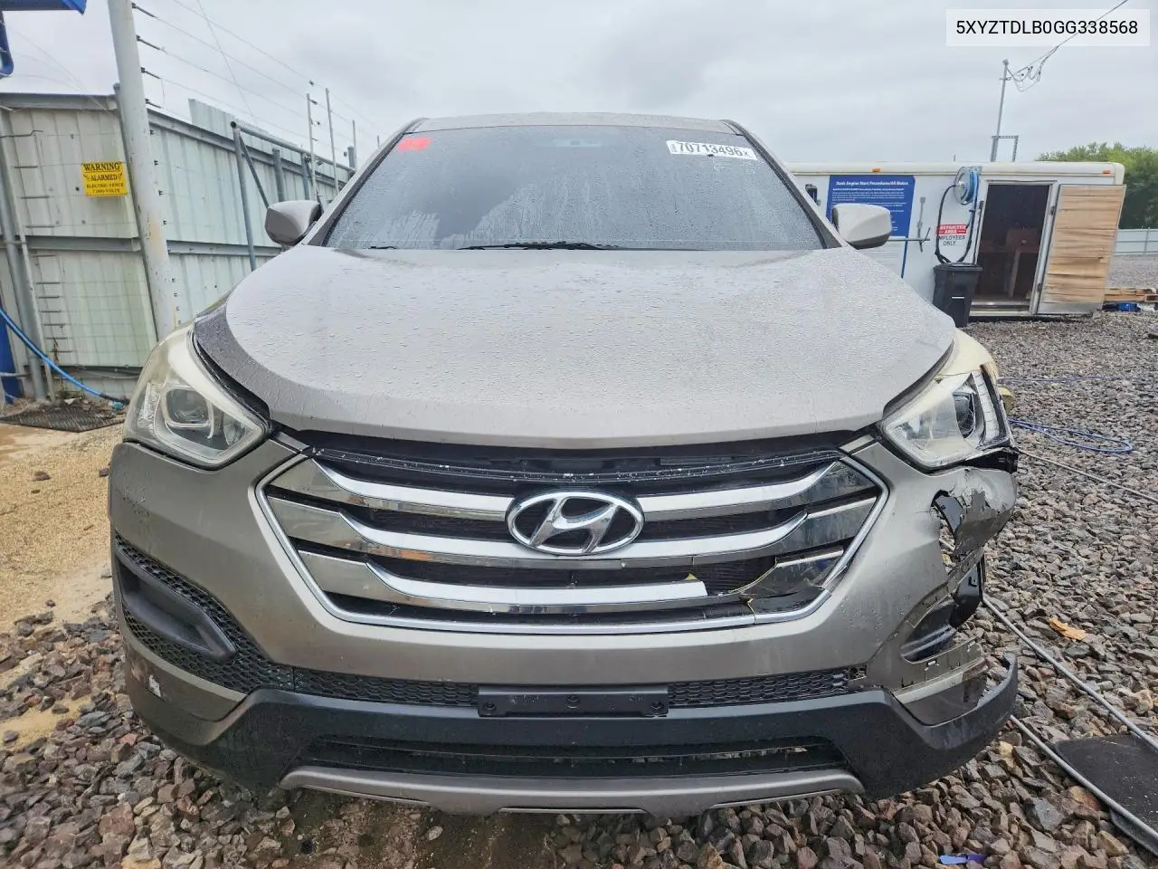 2016 HYUNDAI SANTA FE VIN 5XYZTDLB0GG338568 — фото 5
