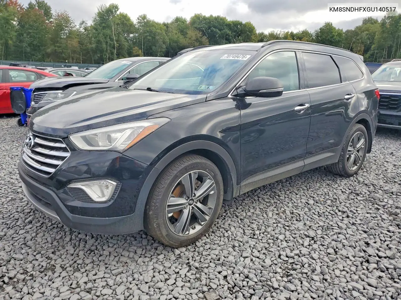 HYUNDAI SANTA FE 2016, VIN KM8SNDHFXGU140517