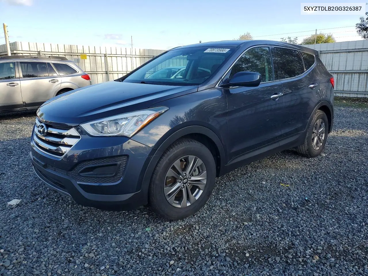 HYUNDAI SANTA FE 2016, VIN 5XYZTDLB2GG326387