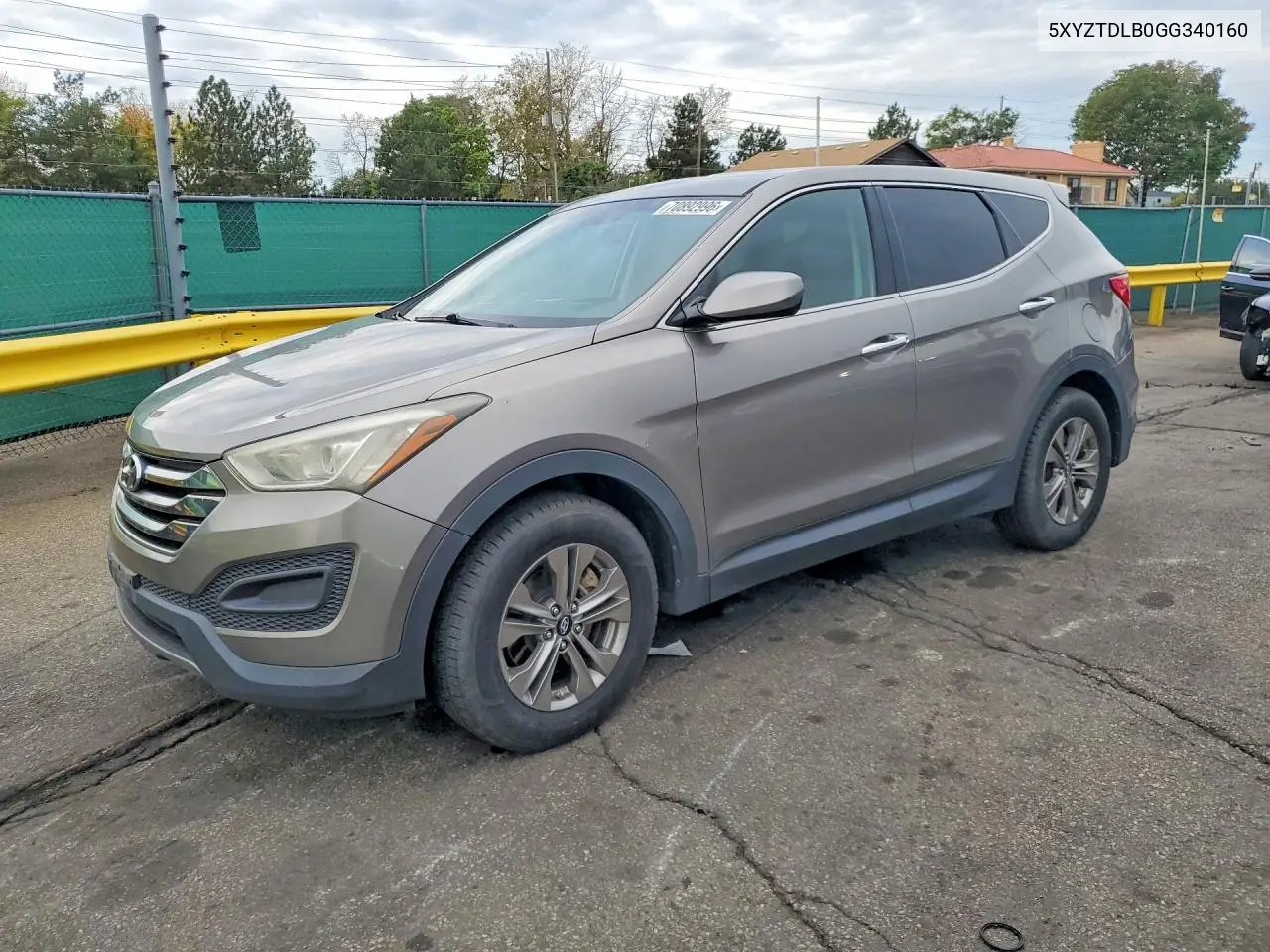 HYUNDAI SANTA FE 2016, VIN 5XYZTDLB0GG340160