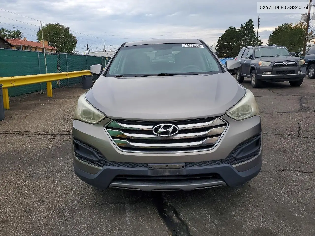 2016 HYUNDAI SANTA FE VIN 5XYZTDLB0GG340160 — фото 5