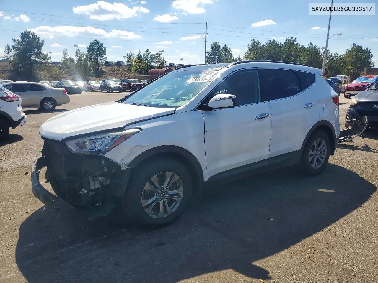 HYUNDAI SANTA FE 2016, VIN 5XYZUDLB6GG333517