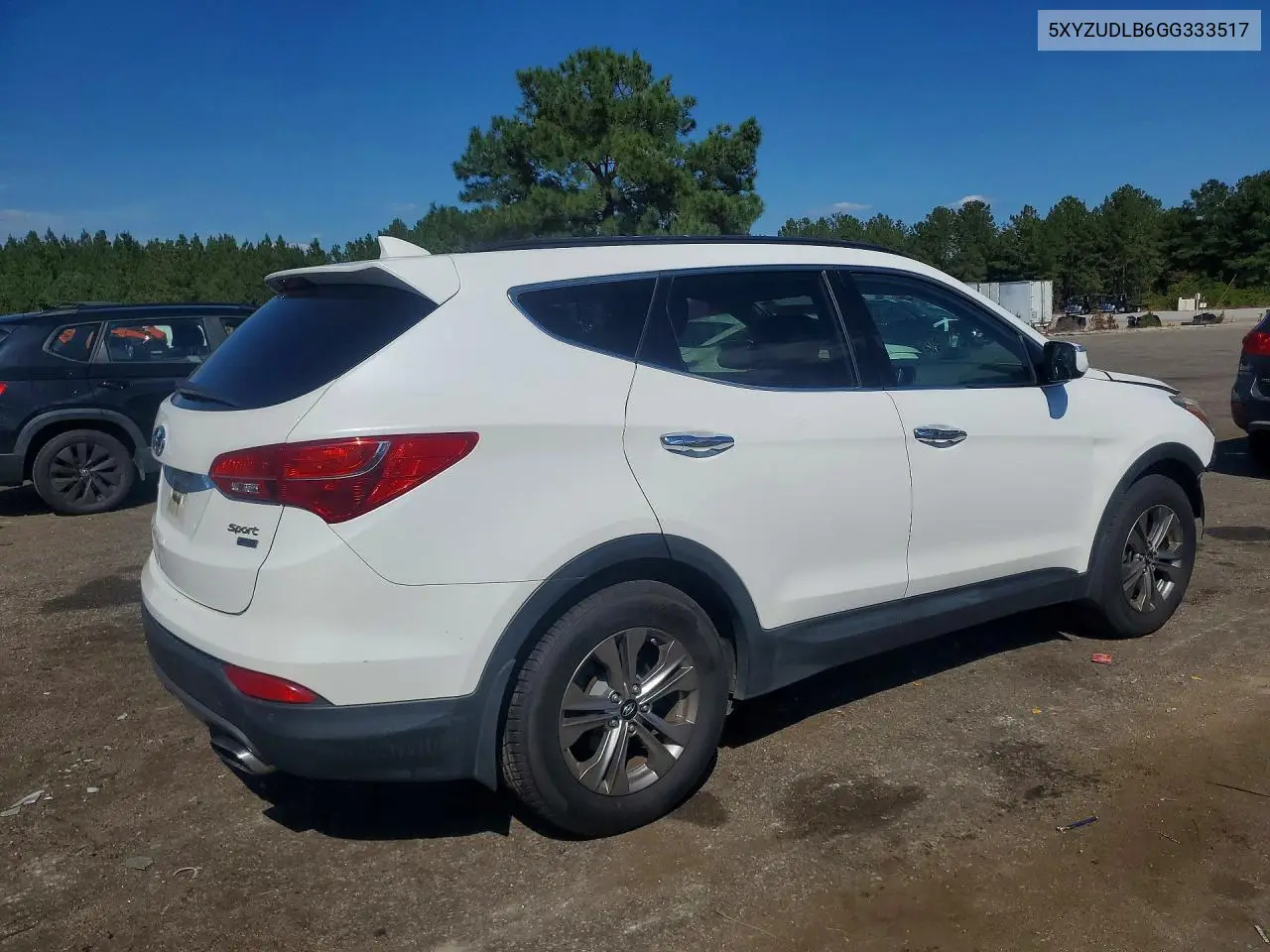 2016 HYUNDAI SANTA FE VIN 5XYZUDLB6GG333517 — фото 3