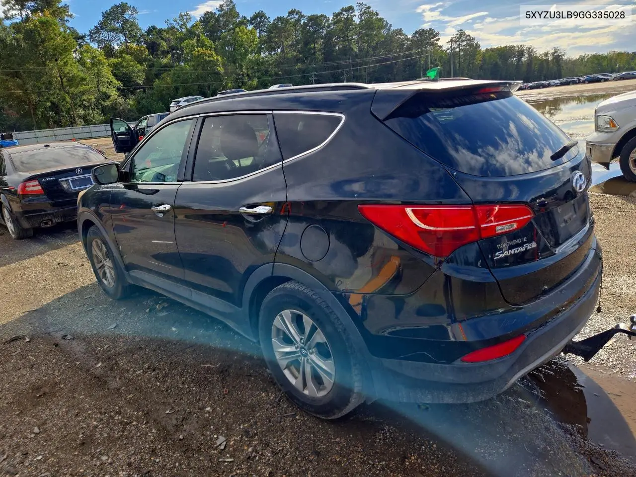 2016 HYUNDAI SANTA FE VIN 5XYZU3LB9GG335028 — фото 2