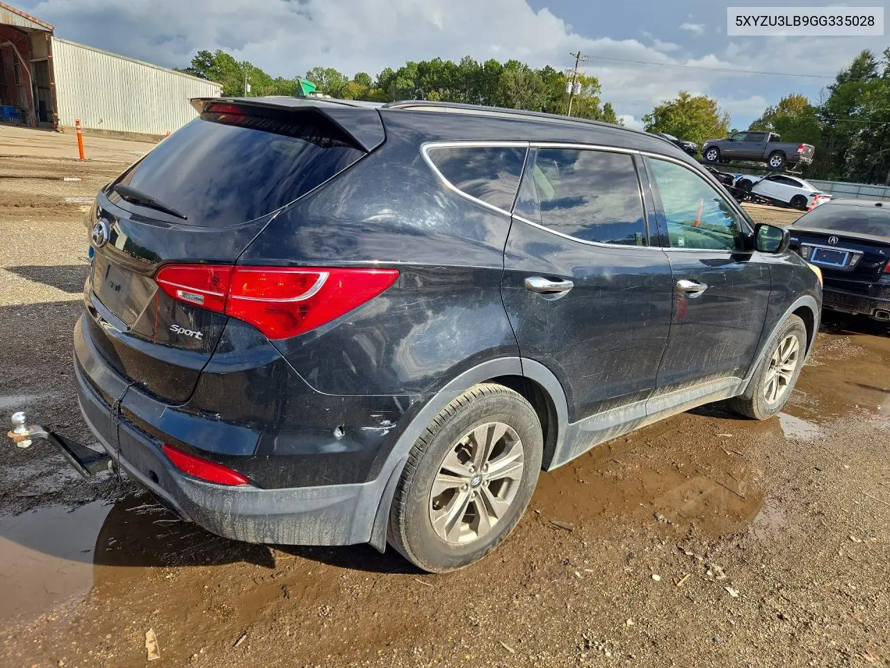 2016 HYUNDAI SANTA FE VIN 5XYZU3LB9GG335028 — фото 3