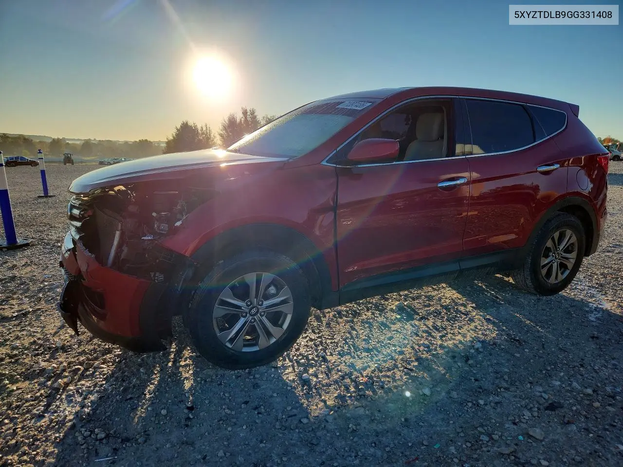 HYUNDAI SANTA FE 2016, VIN 5XYZTDLB9GG331408