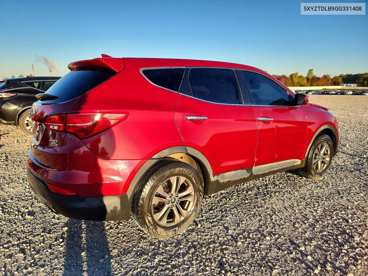 2016 HYUNDAI SANTA FE VIN 5XYZTDLB9GG331408 — фото 3